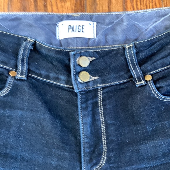 PAIGE | Hidden Hills Style Boot Cut Jeans, Dark Wash, Sz 31 - Picture 6 of 16